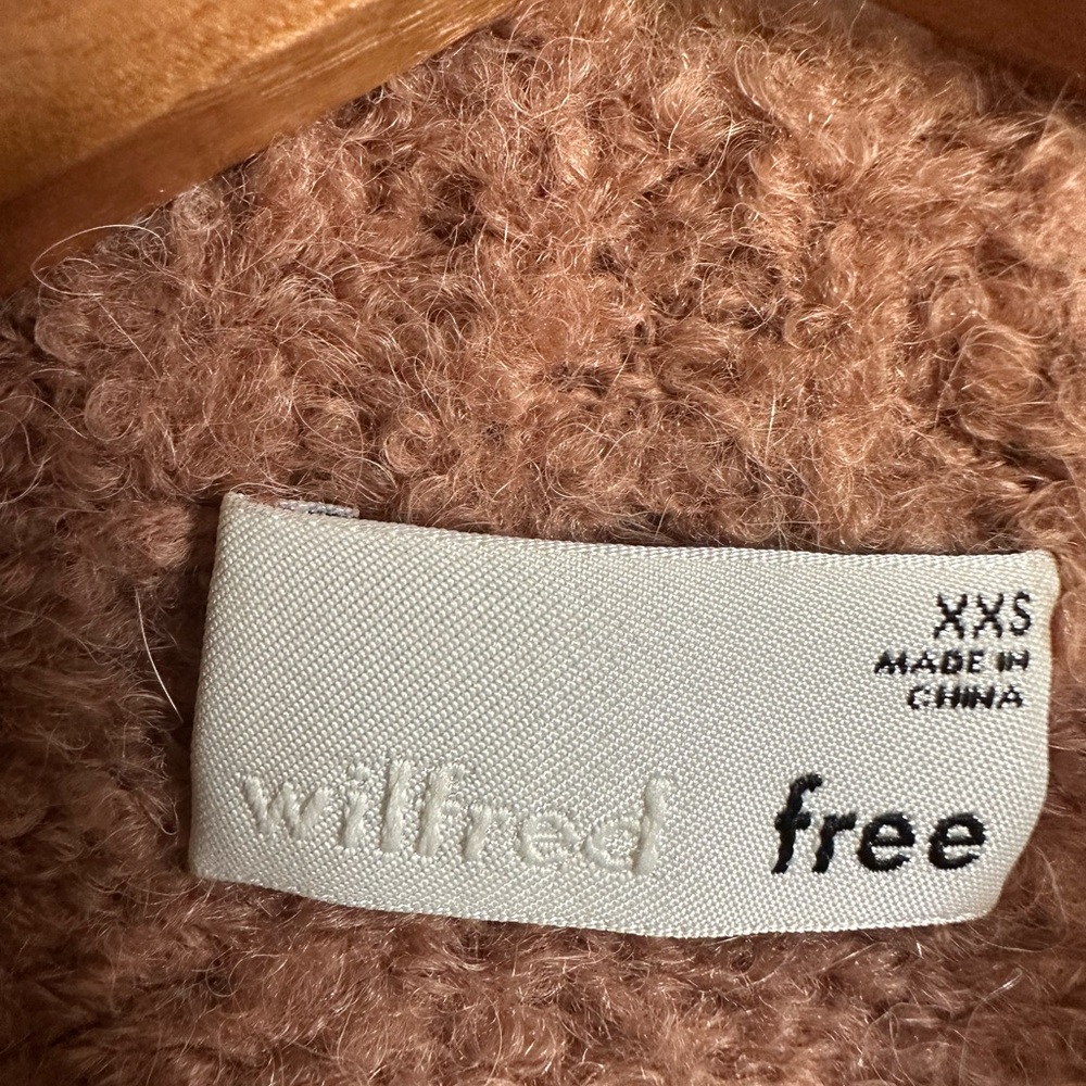 NWT Aritzia Wilfred Free Colorblock Brown Meridian Sweater Size XXS - Picture 8 of 12